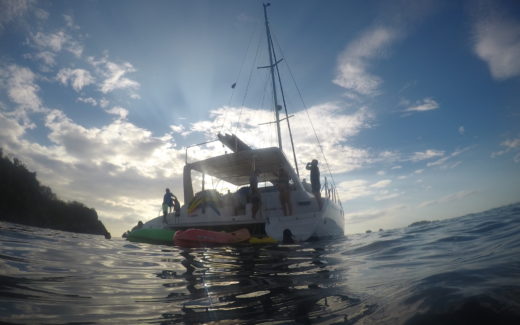 Charter Boat view from Snorkeling